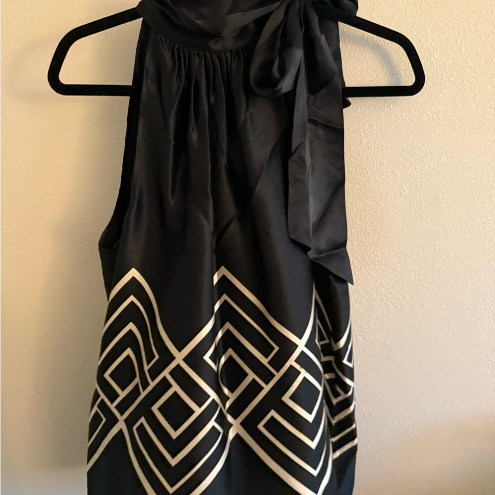 Elegant Black and White Women's Top